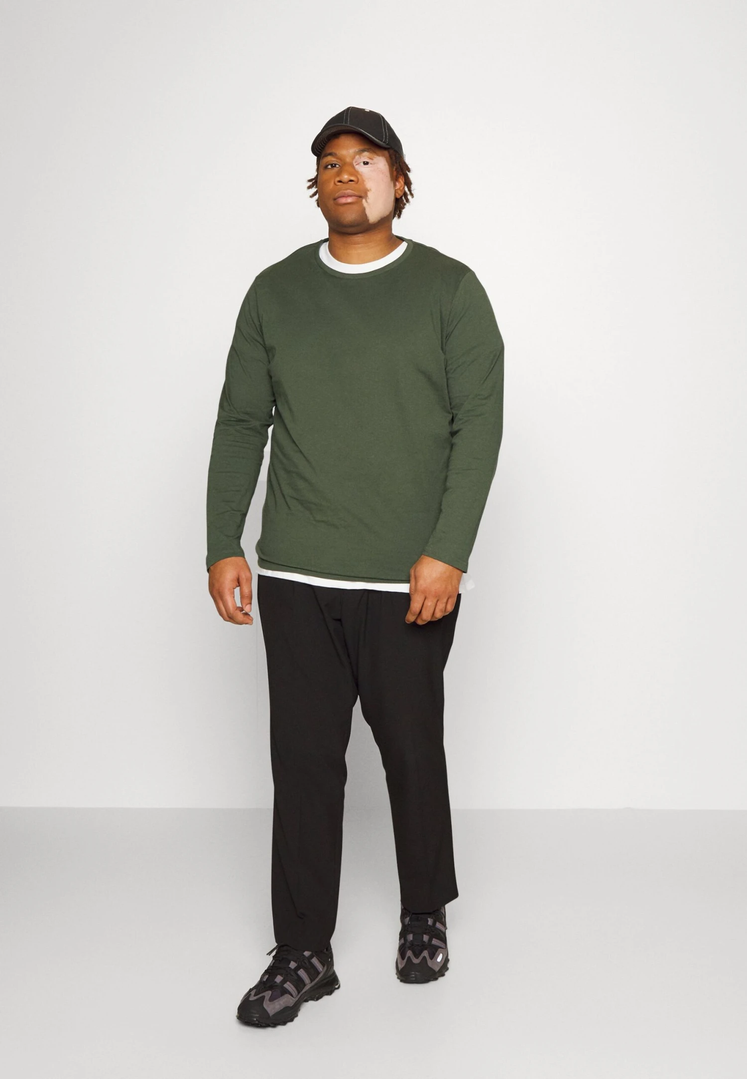 Pier One2 PACK - Långärmad Tröja - Dark Green/dark Blue 3 Pier One2 PACK - Långärmad Tröja - Dark Green/dark Blue