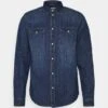 Pier OneDENIM - Skjorta - Blue Denim -Macys Butik 14816eb33aa843d586d3ae8070a120b6