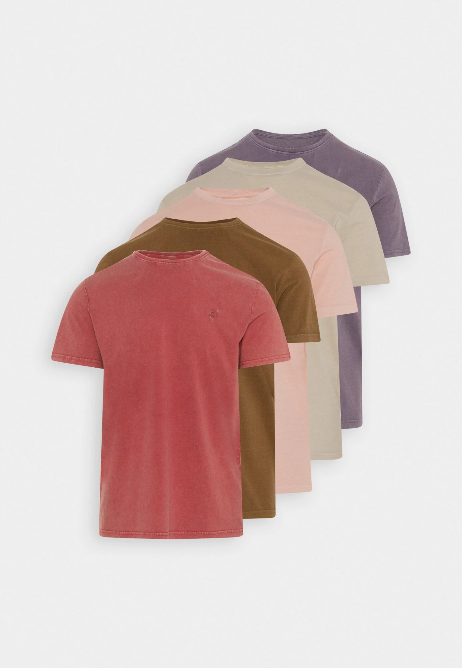 Pier One5 PACK - T-shirt - Bas - Off-white/lilac/light Red 10 Pier One5 PACK - T-shirt - Bas - Off-white/lilac/light Red - Bild 8