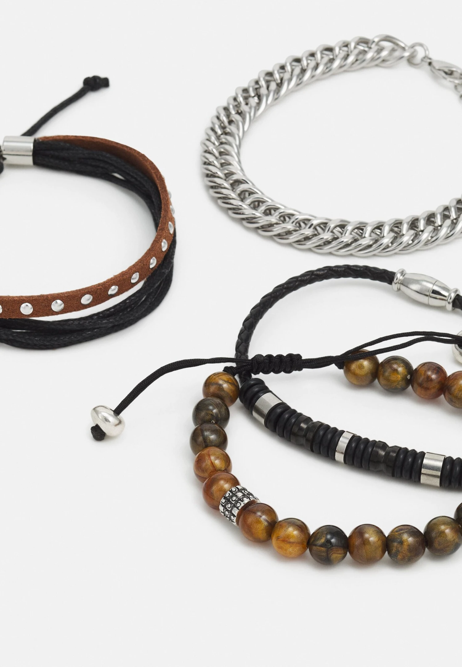 Pier One4 PACK - Armband - Silver-coloured 5 Pier One4 PACK - Armband - Silver-coloured - Bild 3