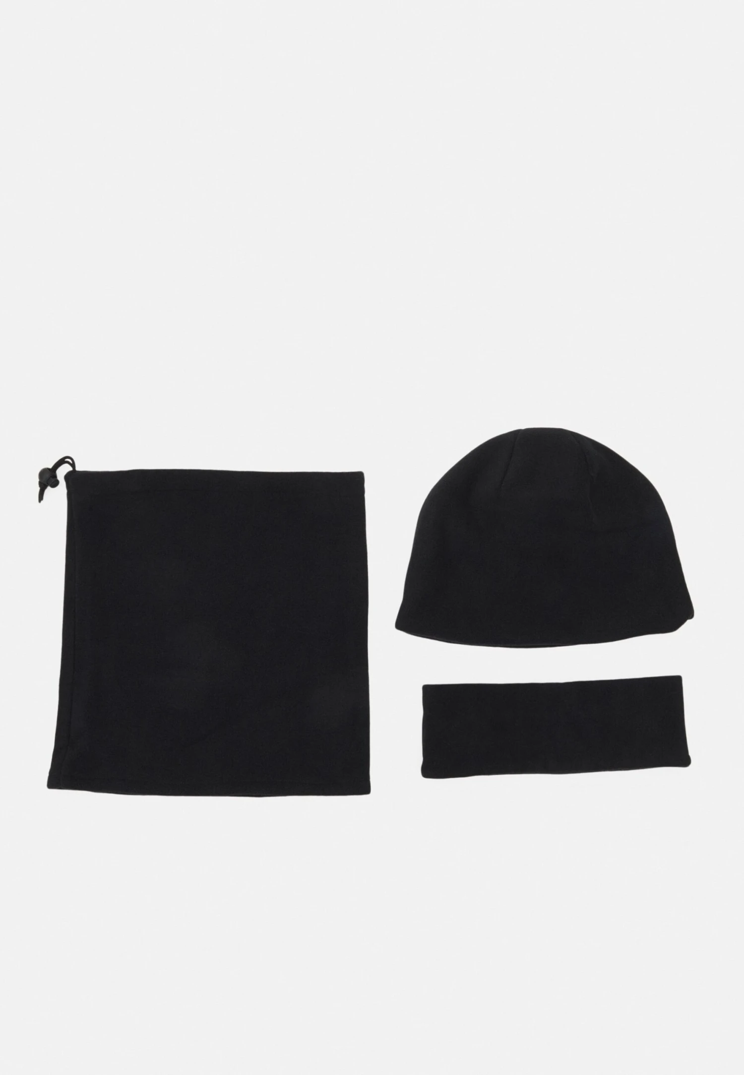 Pier OneFLEECE UNISEX SET - Mössa - Black 3 Pier OneFLEECE UNISEX SET - Mössa - Black