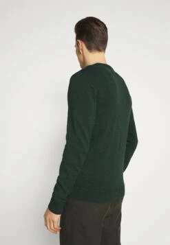 Pier OneBASIC CREWNECK - Stickad Tröja - Mottled Dark Green -Macys Butik 4b119902c56642fca726e1ed8ac86dfe