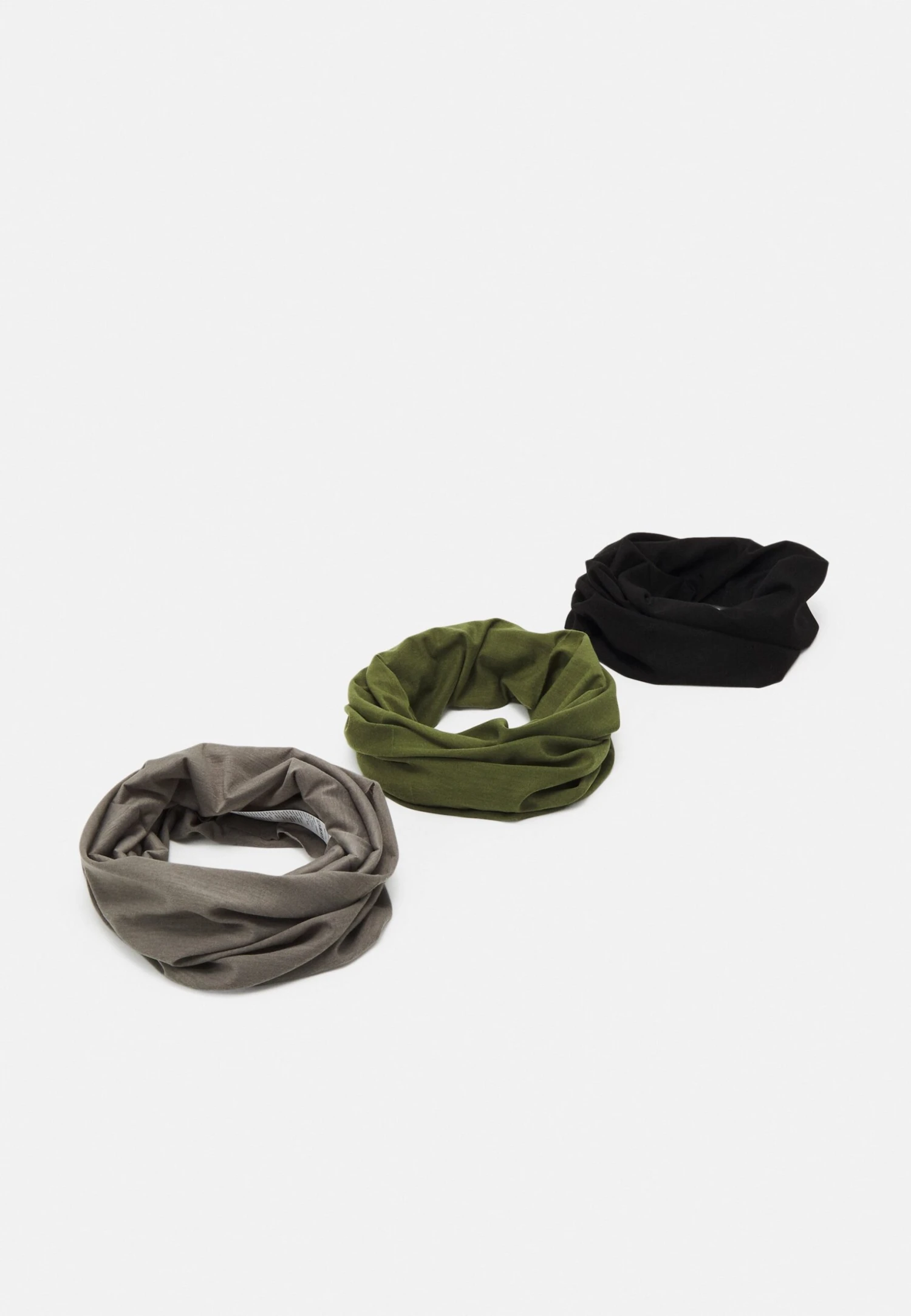 Pier One3 PACK UNISEX - Tubhalsduk - Black, Grey, Olive 3 Pier One3 PACK UNISEX - Tubhalsduk - Black, Grey, Olive