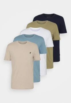 Pier One5 PACK - T-shirt - Bas - Beige/white/light Blue 18 Pier One5 PACK - T-shirt - Bas - Beige/white/light Blue -Macys Butik 66878d61f9284197b4395faece75418c