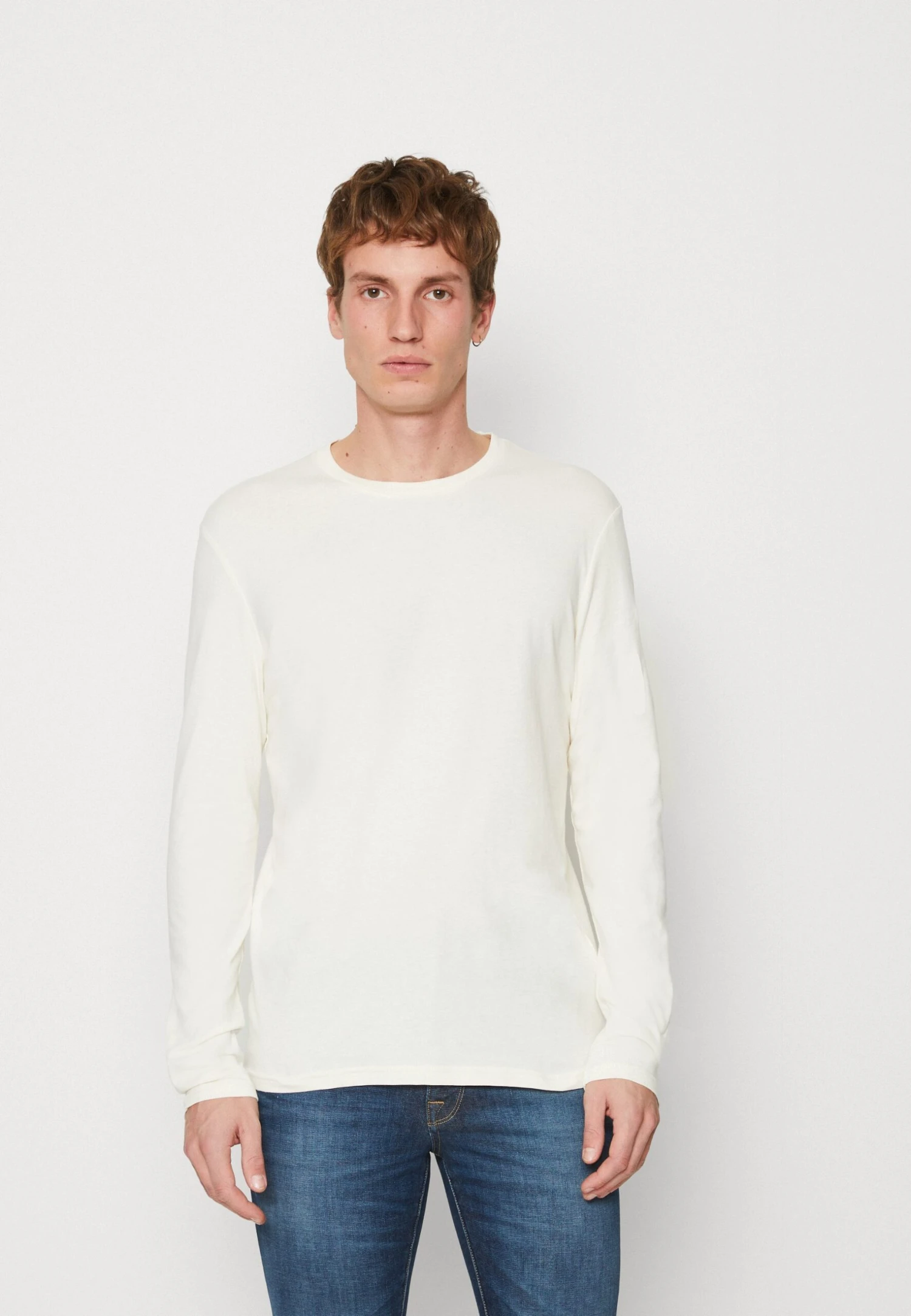 Pier One3 PACK - Långärmad Tröja - Mottled Dark Blue/light Brown/off-white 4 Pier One3 PACK - Långärmad Tröja - Mottled Dark Blue/light Brown/off-white - Bild 2