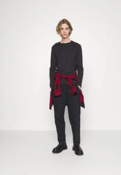 Pier One5 PACK - Långärmad Tröja - Black/white/olive