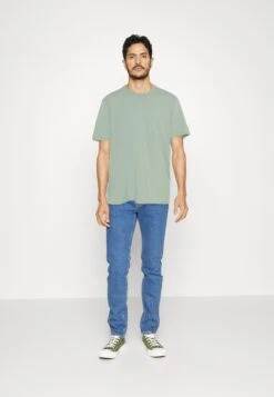 Pier One5 PACK - T-shirt - Bas - Mint/off-white/khaki