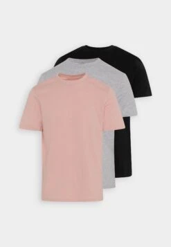 Pier One3 PACK - T-shirt - Bas - Mottled Light Grey/pink/black 15 Pier One3 PACK - T-shirt - Bas - Mottled Light Grey/pink/black -Macys Butik 99867f7702c549b5b66de9a87bff9eae