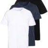 Pier One3 PACK - T-shirt - Bas - Black/white/blue