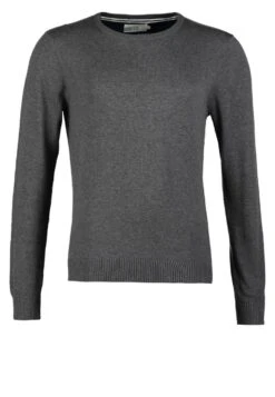 Pier OneBASIC CREWNECK - Stickad Tröja - Dark Grey Melange -Macys Butik a544139b03e5432e9796573c491ff748