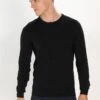 Pier OneBASIC CREWNECK - Stickad Tröja - Black -Macys Butik af19890ce8a74478ac96cd01413cb907