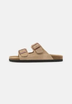 Pier OneLEATHER UNISEX - Tofflor & Inneskor - Beige