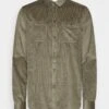 Pier OneCORDUROY OVERSHIRT - Skjorta - Khaki