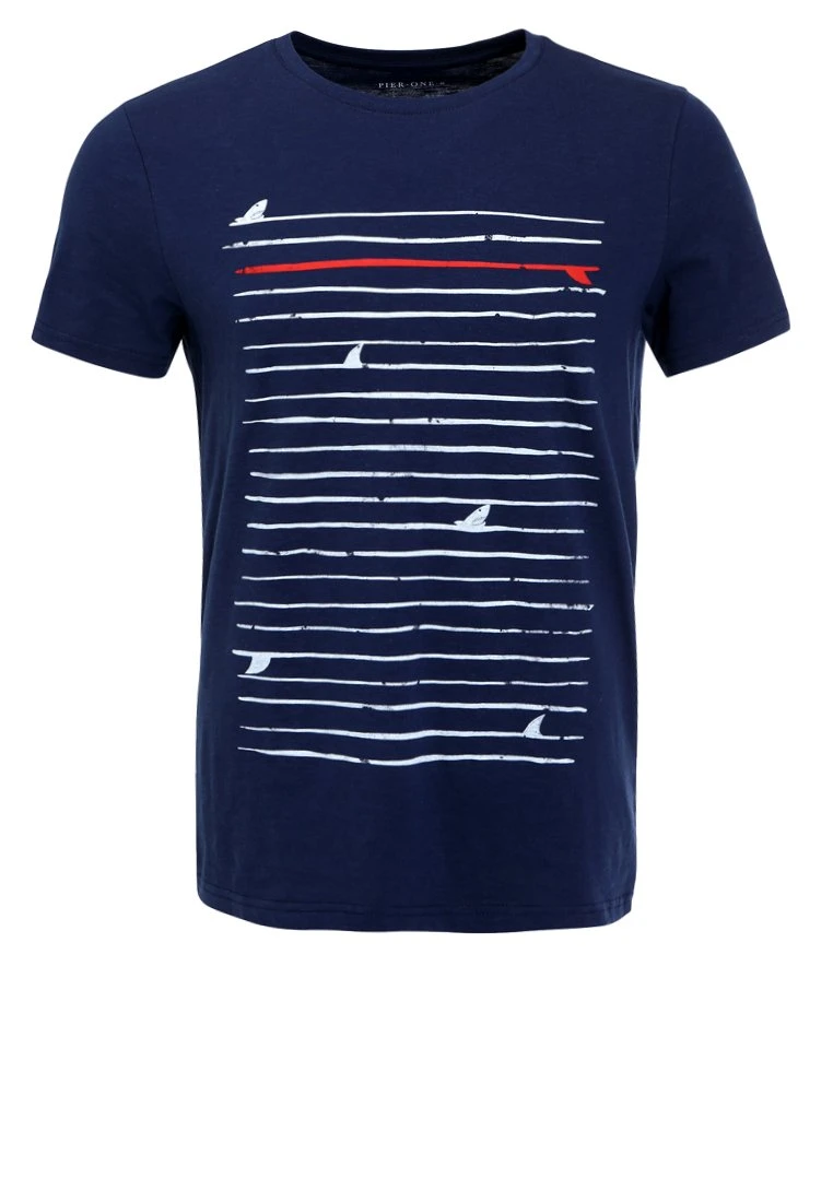 Pier OneT-shirt Med Print - Navy 8 Pier OneT-shirt Med Print - Navy - Bild 6