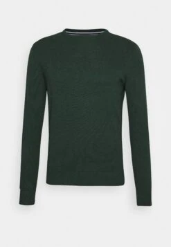Pier OneBASIC CREWNECK - Stickad Tröja - Mottled Dark Green -Macys Butik ed0d07d298fc4765845341d2b8f1838a