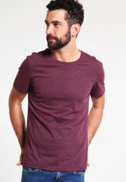 Pier OneT-shirt - Bas - Bordeaux Melange